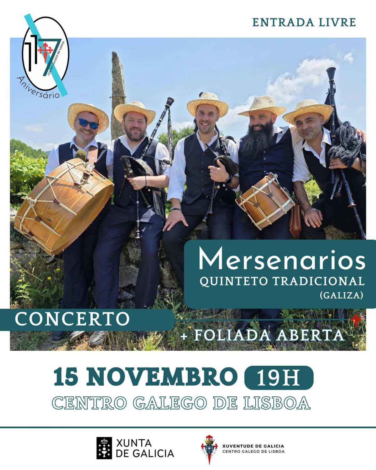 Imaxe principal para Os Mersenarios no Centro galego de Lisboa (e foliada)