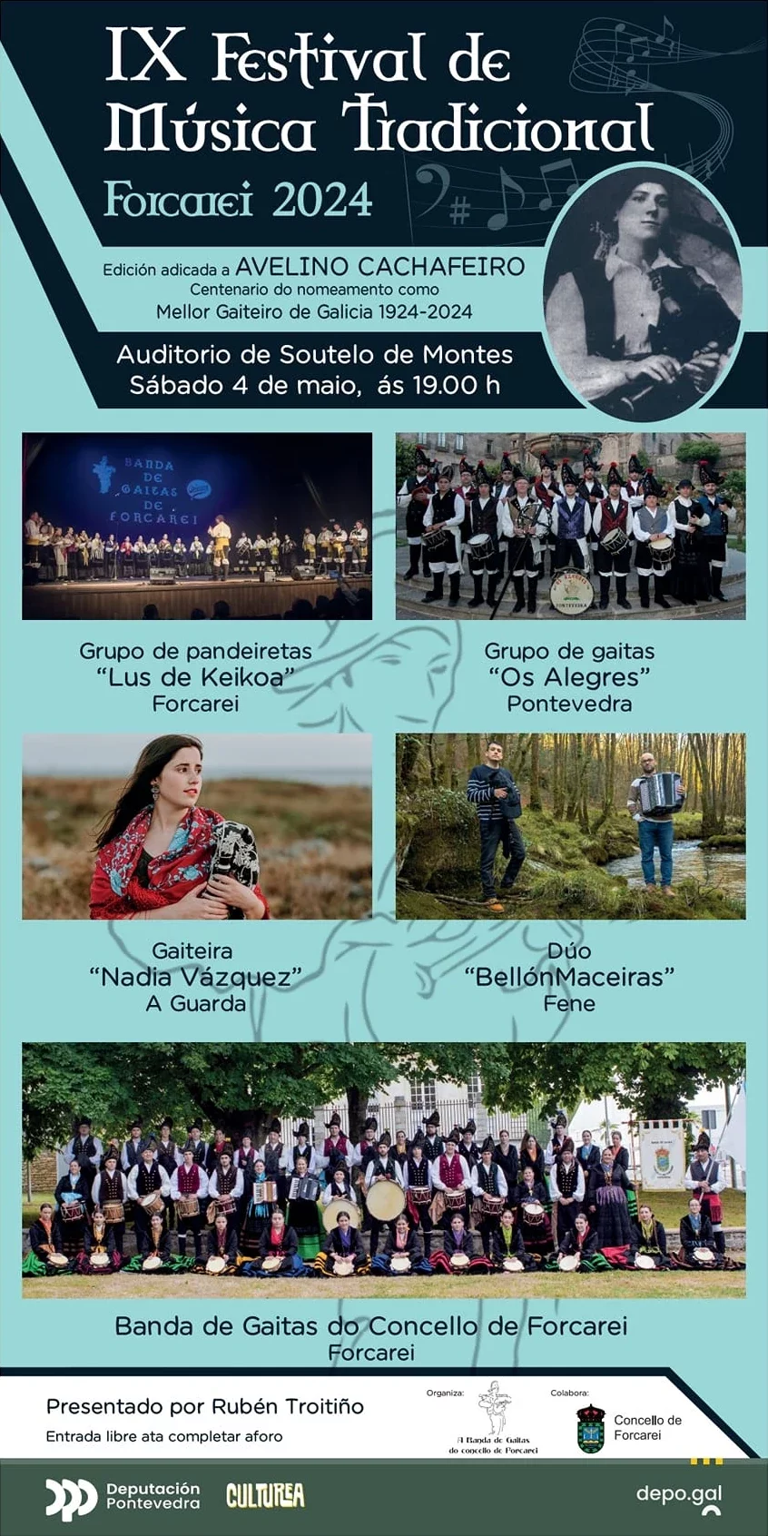Imaxe principal para IX Festival de música tradicional Forcarei